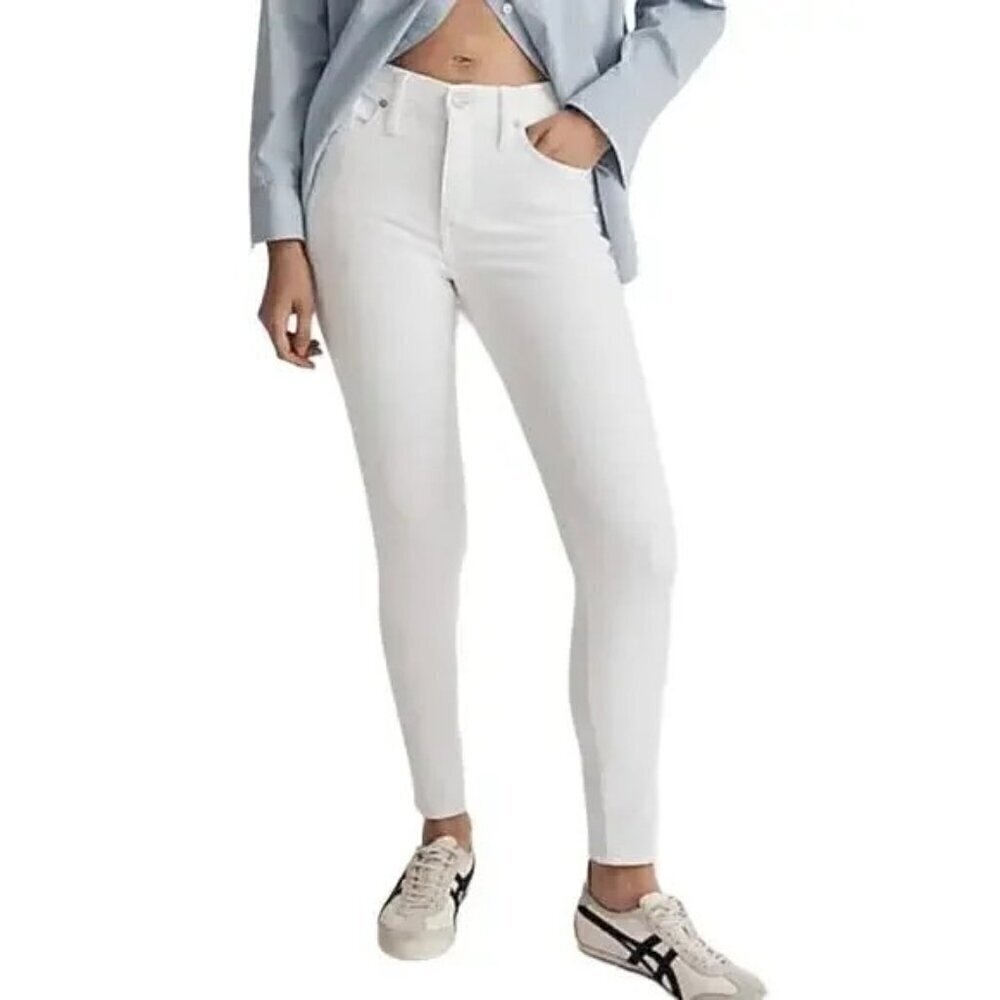 MADEWELL White 9" High Riser Skinny Skinny Jeans - Size 30